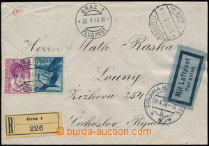 167981 - 1928 GRAZ - WIEN - PRAG, R+Let-dopis zaslaný do ČSR, vyfr.