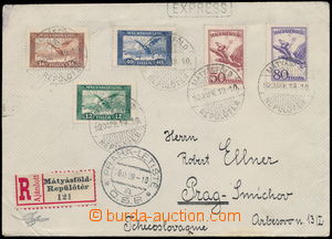167987 - 1929 BUDAPEST - PRAHA, R+Ex+let dopis zaslaný do ČSR, vyfr