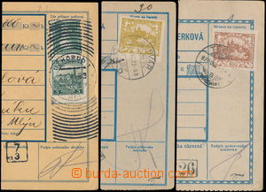 168010 - 1919-33 comp. 3 pcs of smaller part/-s dispatch-notes, from 