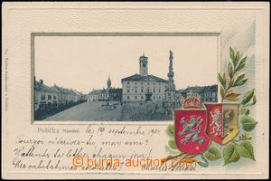 168031 - 1904 POLIČKA - náměstí, koláž, tlačená; DA, prošlá