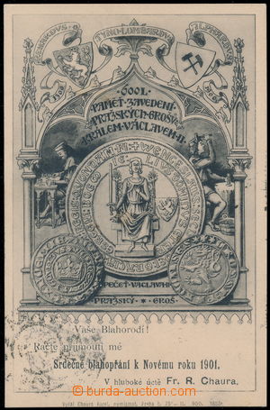 168035 - 1900 FR. R. CHAURA - Obchod starožitnostmi a mincemi, propa