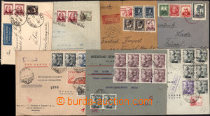 168059 - 1936-41 7 mainly air-mail entires addressed to Czechoslovaki
