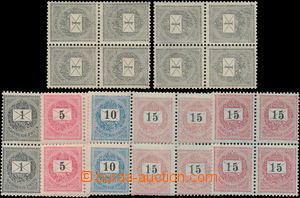 168065 - 1898 Mi.41XA, 44XA, 46XA, 48XA, Black number, 7 bloks of fou