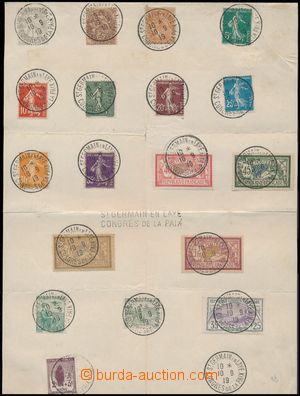 168068 - 1919 list s 18ks  známek Rozsévačka, Merson, Válečné o