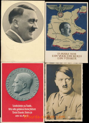 168072 - 1937-1941 A.H., sestava 4 pohlednic, 2x Ein Volk..., Manner 