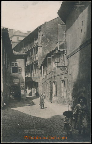 168077 - 1908 PRAHA - Prager Ghetto, atypický snímek zaniklého pr