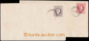 168112 - 1867 LEVANTE, celinové obálky 5Sld a 25Sld(!), se zkusmým