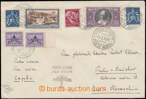 168131 - 1939 VATICAN - PRAGUE, airmail + express letter to Czechoslo