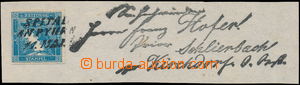 168203 - 1851 Mi.6II, Ferch.6IIIb, novinová adresní páska s Modrý