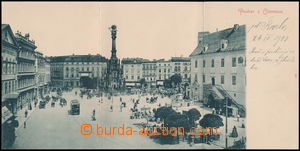 168208 - 1900 OLOMOUC (Olmütz) - 3-dílné panorama náměstí; pro
