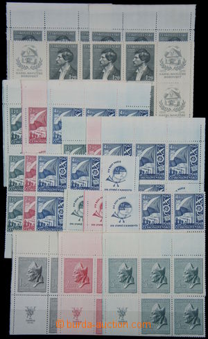 168309 - 1945-50 [COLLECTIONS]  very nice collection corner blk-of-4 