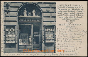 168333 - 1937 PRAHA - reklamní, Umělecký kabinet, Bedřich Veselý