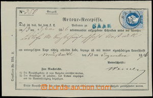 168374 - 1876 zpáteční recepis zaslaný v místě vyfr. zn. VI. em