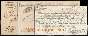 168444 - 1832-1845 HUNGARY/3 letters, rare brown cancel. LISZKA in de