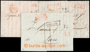 168452 - 1837-1839 AUSTRIA/ TIROL,3 letters addressed to France, stra