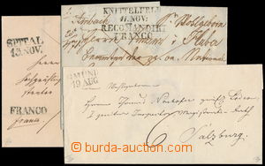 168453 - 1842-1843 AUSTRIA/ Kärnten, 3 letters with cancel. KNITTELF