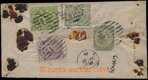 168465 - 1889 JAMNU-KASHMIR, R-dopis ze Srinigaru do Bombaye, se smí