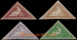 168487 - 1863-1864 SG.18, 18c, 20, 21, Kapské trojúhelníky, 1P tma