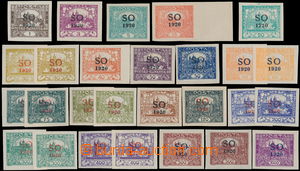 168509 -  Pof.SO1-SO23, interesting comp. of stamps with Opt SO1920, 