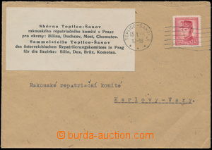 168529 - 1946 SBĚRNA TEPLICE - ŠANOV, rakouského repatriačního k