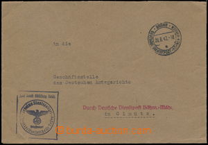 168537 - 1942 GESTAPO BRNO -  rámečkové služební razítko s orli