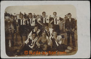 168553 - 1913 FOTBAL/ SK SLAVIA PRAHA  čb fotopohlednice hráčů p