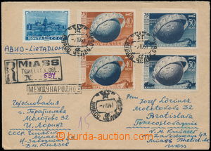 168573 - 1951 R+Let dopis zaslaný do ČSR, mj. vyfr. neperforovaným