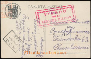 168577 - 1937 propagační pohlednice zaslaná do ČSR českým pří
