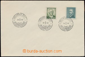 168600 - 1948 obálka s vylepenými zn. Dr. E. Beneš, Pof.420 a 444,