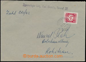 168603 - 1943 služební dopis odeslaný z Cikánského tábora v Let