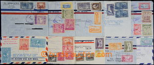 168651 - 1937-40 comp. of 10 air-mail letters addressed to Czechoslov