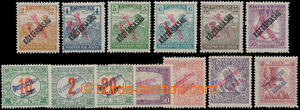 168781 - 1921 OCCUPAZIONE ITALIANA, 13ks přetisků na známkách Že