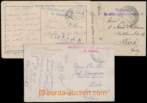 168932 - 1919-20 sestava 3ks pohlednic bez frankatury:  a) DR POLNÍ 