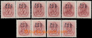 168942 - 1944 MUKAČEVO  sestava 10ks maďarských doplatních známe