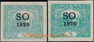 169032 -  Pof.SO3, 5h blue-green, comp. 2 pcs of, 1x light blue-green