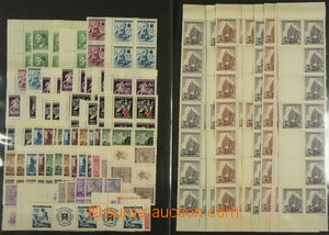 169047 - 1939-45 [COLLECTIONS]  remaining selection of bloks of four,