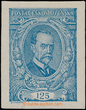 169098 -  Pof.140Na, 125h ultramarine imperforated, type I., very wid