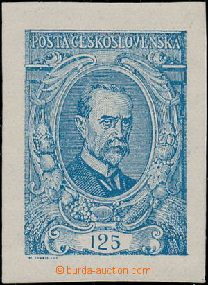 169230 -  Pof.140Na, 125h ultramarine imperforated, type I., wide mar