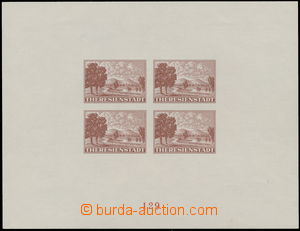 169244 - 1943 Pof.PrA1a, promotional miniature sheet for Red Cross in