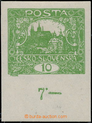 169251 -  Pof.6, 10h green, with lower margin and control-numbers, ve
