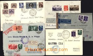169295 - 1937-41 4 entires, from that 3x airmail, contains i.a. lette