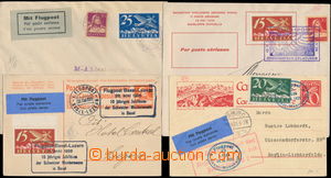 169343 - 1924-26 sestava 2ks Let-dopisů a 2ks dofrankovaných KL, z 