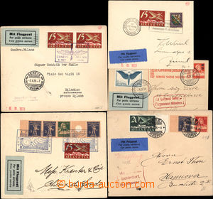 169351 - 1924-26 comp. of 5 air-mail entires, contains i.a. first fli