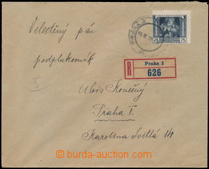 169402 - 1919 R-dopis v místě, vyfr. zn. 75h, Pof.30B, DR PRAHA 3/ 