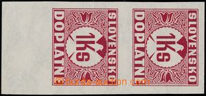 169564 - 1939 Alb.ND8Y, Postage due stmp 1Ks red, imperforated vertic