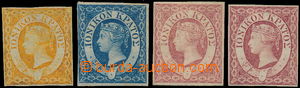169600 - 1859 SG.1-3, Viktorie 1/2P, 1P, 2P ve dvou odstínech; oblí