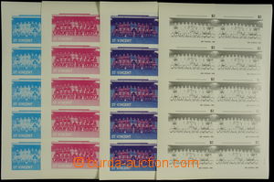 169612 - 1987 Mi.1067, ARSENAL 2$, 4x complete counter sheets of 10; 