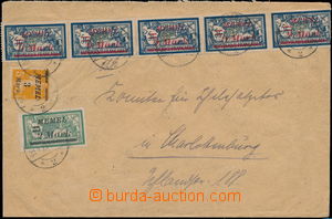 169654 - 1923 MEMEL, atypical letter to Charlotenburg, with Mi.110, 8