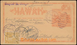 169735 - 1897 Sc.UX8, Iolani Palace 1C červená, dofrankováno Sc.74