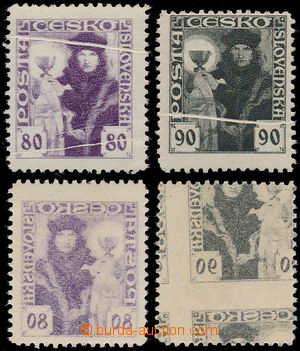 169755 -  Pof.162 a 163, 80h fialová a 90h černá, obě s výrazný